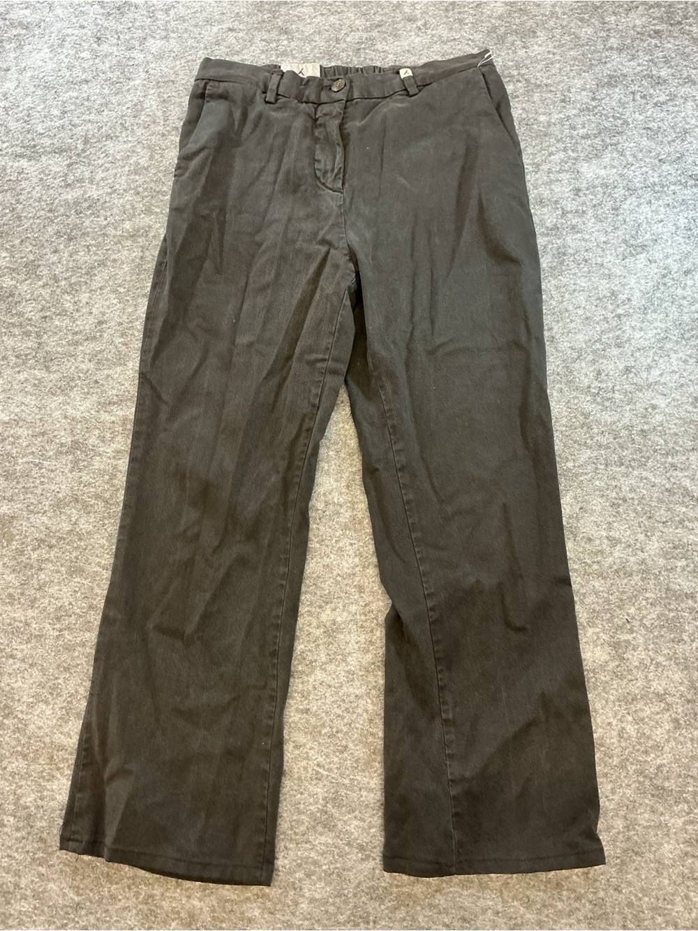 Myths Black Straight-Leg Casual Pants Best Fits Size S